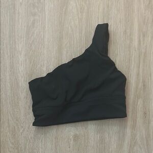Lululemon Athletica Black One-Shoulder Top